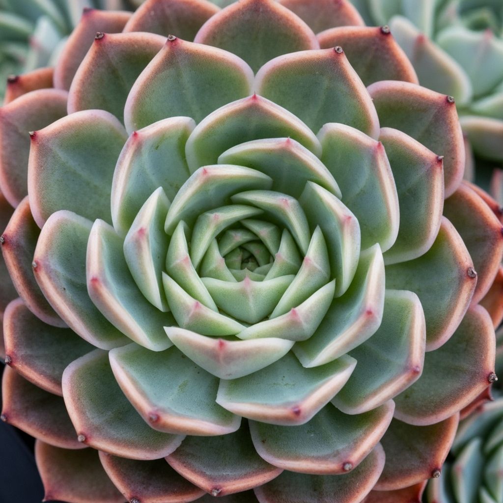 Echeveria suculenta con forma de roseta
